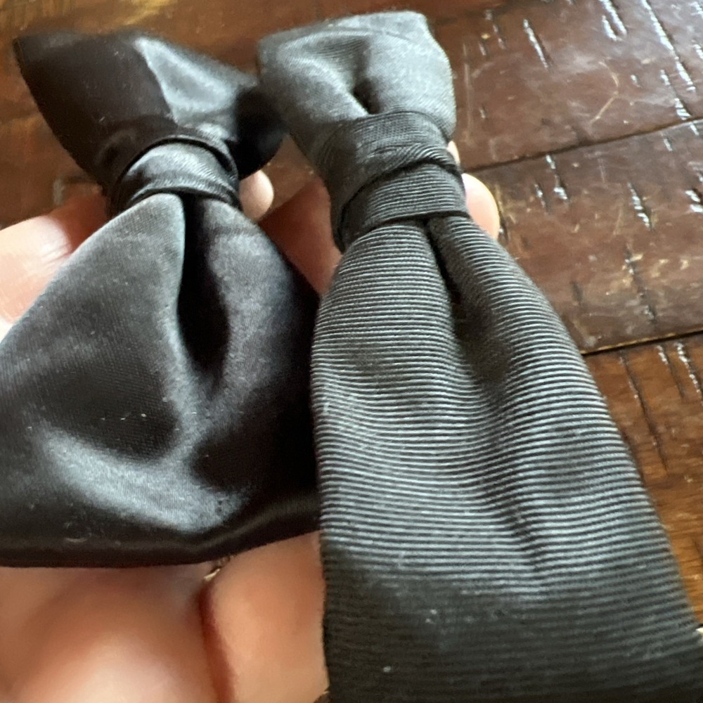Lot Of 4 Vintage Clip On Bow Ties Wembley‎ Beau Clip Delton - Picture 11 of 13